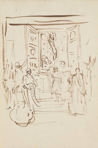 Pageant sketch: The Opening of the Triptych