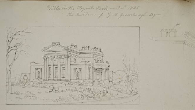 Villa in Regent's Park,  Residence of G. B. Greenbough, Esq.