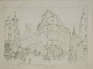 Veiw of London Streets, near theTower of Royal Exchange