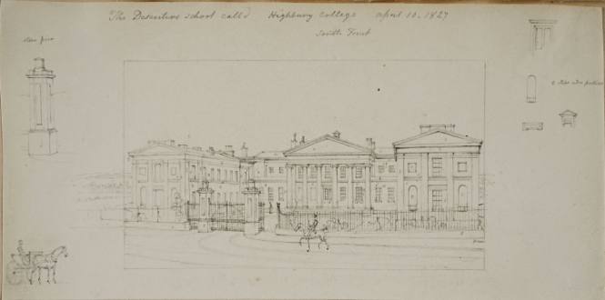 The Descenter School, called Highbury College, South Front