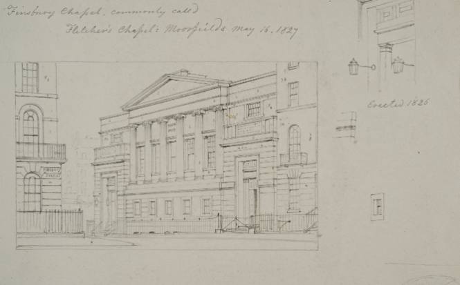 Finsbury Chapel, Commonly called Fletcher's Chapel, Moorfields