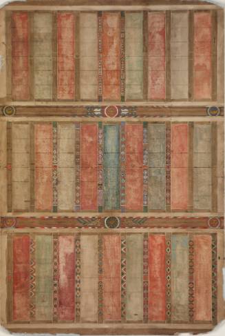 Study for a Painted Beamed Ceiling