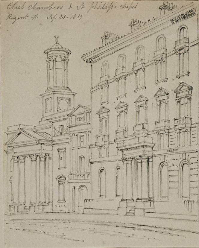 Club Chambers and St. Philip's Chapel, Regent's Park