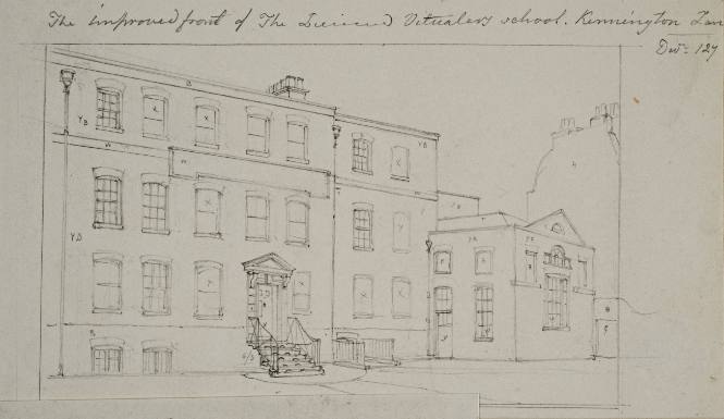 Improved Front of Leciard Vitualery School, Kensington
