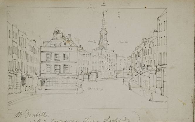 (M. W.?) Donville, No. 2 Lawrence Lane, Cheapside