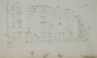 Row of Houses Showing the Residence of Dr. Birkbik