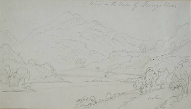 View of the Vale of Llangellen