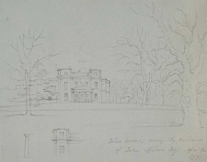 Esher House Surry, Residence of John Spicer Esq.