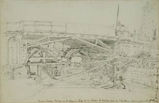 Part of London Bridge as it appeared July 18,1826