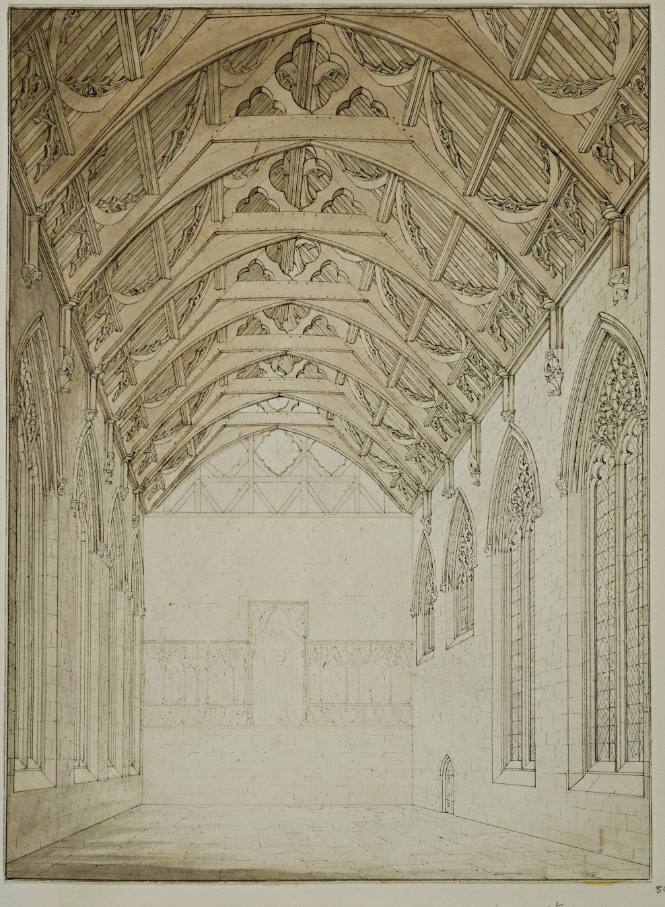 Restored View of Ancient Guesterre Hall - Worcester Cathedral