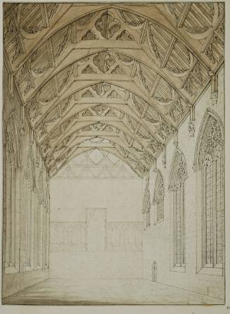 Restored View of Ancient Guesterre Hall - Worcester Cathedral