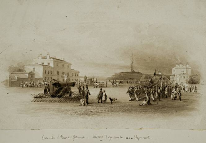 Barracks and  Parade Ground - Mount Edgecombe near Plymouth