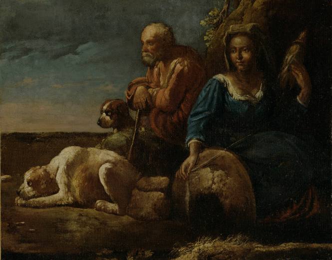 Peasants Spinning