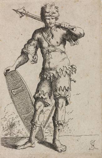 Standing Figure with  Mace and Shield