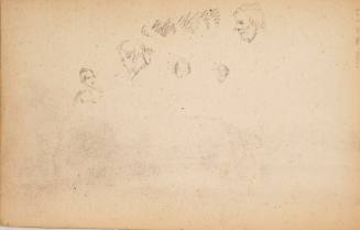 Sketches of heads of men and women, August 12, 1847, from the Marbletown, Catskills, Lake George Sketchbook