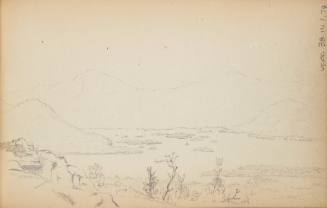 From the Pinnacle of Mt. Tongue, Narrows, Black Mt., Shelving Rock, Lake George, August 29, 1848, from the Marbletown, Catskills, Lake George Sketchbook