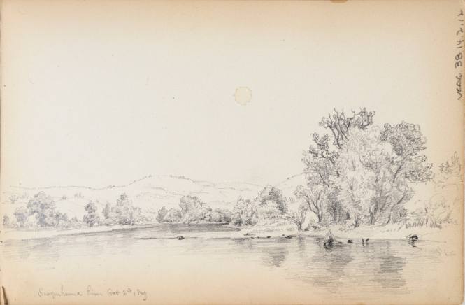 Sketchbook: 1849-50. Delaware and Sus(quehana), White Mountains