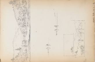 Sketchbook: 1849-50. Delaware and Sus(quehana), White Mountains