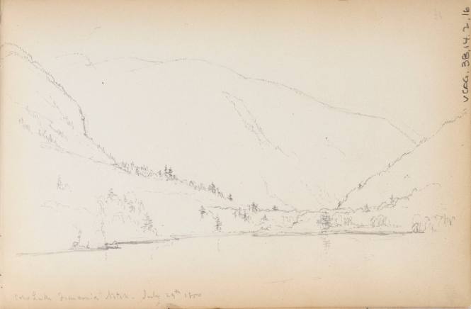 Sketchbook: 1849-50. Delaware and Sus(quehana), White Mountains