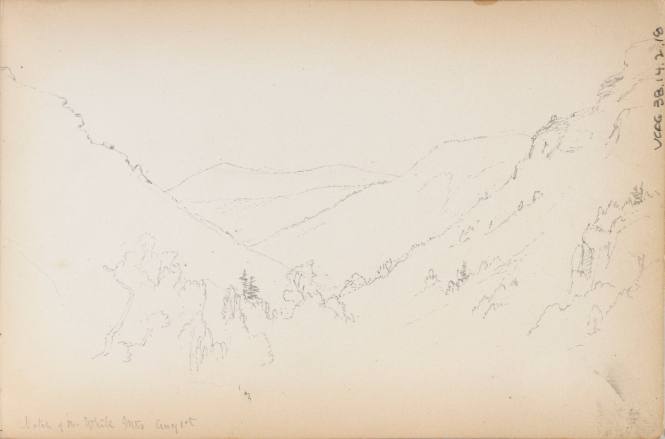 Sketchbook: 1849-50. Delaware and Sus(quehana), White Mountains