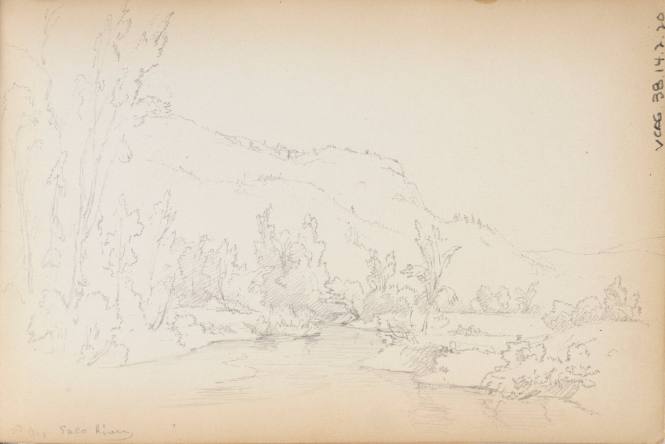 Sketchbook: 1849-50. Delaware and Sus(quehana), White Mountains