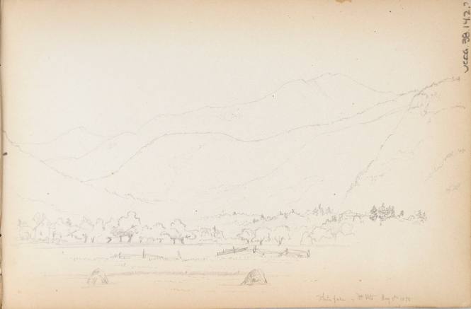 Sketchbook: 1849-50. Delaware and Sus(quehana), White Mountains