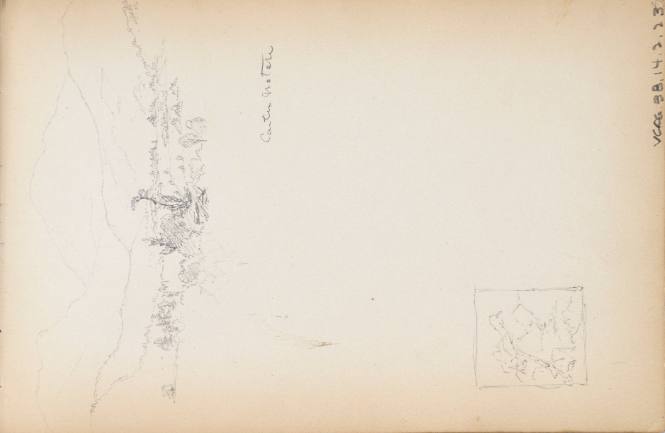 Sketchbook: 1849-50. Delaware and Sus(quehana), White Mountains