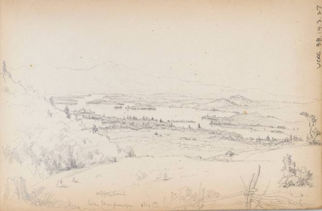Sketchbook: 1849-50. Delaware and Sus(quehana), White Mountains
