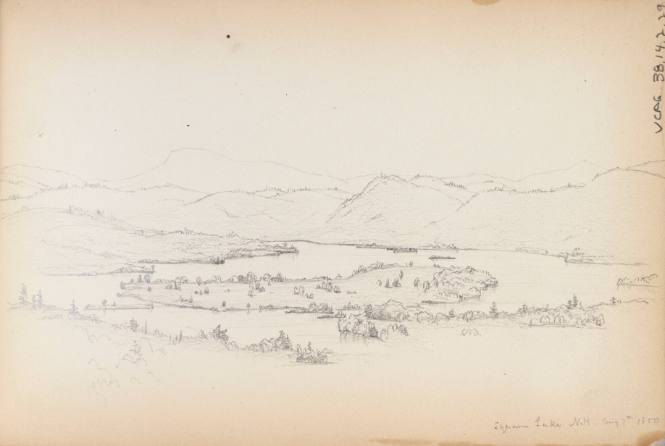 Sketchbook: 1849-50. Delaware and Sus(quehana), White Mountains
