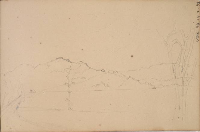 Sketchbook: 1849-50. Delaware and Sus(quehana), White Mountains