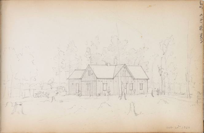 Sketchbook: 1849-50. Delaware and Sus(quehana), White Mountains
