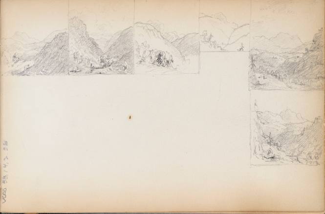 Sketchbook: 1849-50. Delaware and Sus(quehana), White Mountains