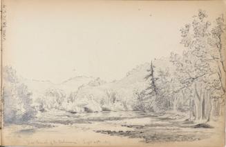 Sketchbook: 1849-50. Delaware and Sus(quehana), White Mountains