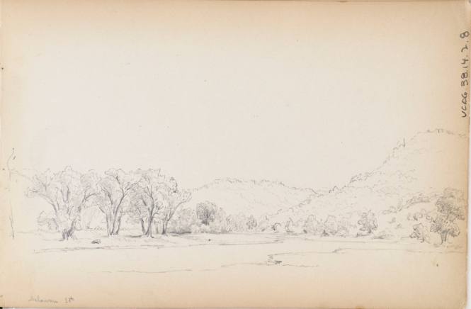 Sketchbook: 1849-50. Delaware and Sus(quehana), White Mountains