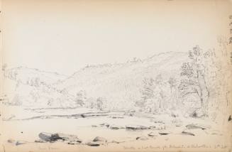 Sketchbook: 1849-50. Delaware and Sus(quehana), White Mountains