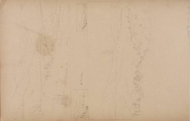 Four landscape sketches, from the Nova Scotia and New Hampshire Subjects Sketchbook