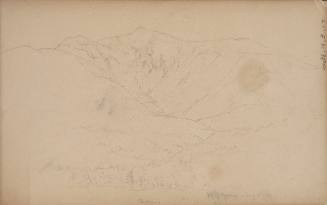 "Mt. Adams, King Ravine, Aug.  15th 59", from the Nova Scotia and New Hampshire Subjects Sketchbook