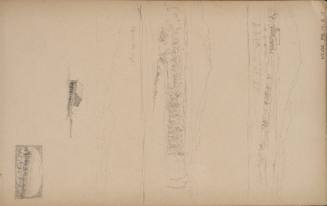 Four landscape sketches, one entitled "Jefferson Hills, Aug 17th", from the Nova Scotia and New Hampshire Subjects Sketchbook