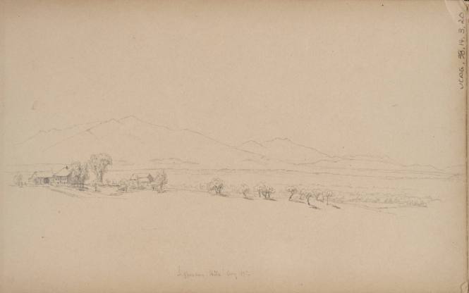 "Jefferson Hills Aug 17th", from the Nova Scotia and New Hampshire Subjects Sketchbook