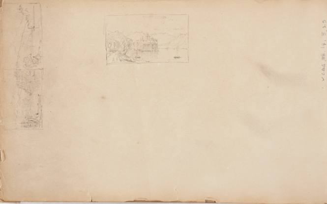 Three compositional landscape studies, from the Nova Scotia and New Hampshire Subjects Sketchbook