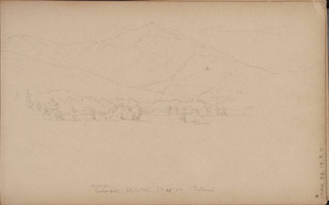 "Madison, White Mts, July 20th 59, Shelburne", from the Nova Scotia and New Hampshire Subjects Sketchbook