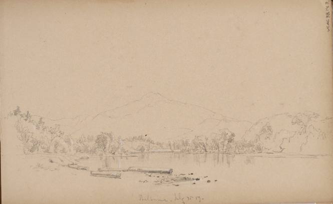 "Shelburne - July 30th, 59", from the Nova Scotia and New Hampshire Subjects Sketchbook