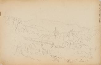 Sketch for Hunter Mountain, Twilight, from New Hampsire and New York Subjects Sketchbook