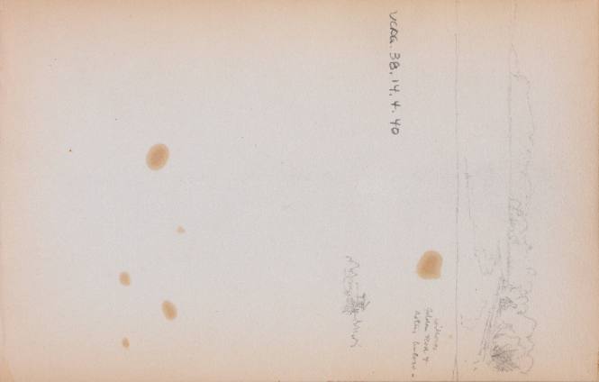 Study for Hook Mountain, near Nyack, New York, from the New Hampshire and New York Subjects Sketchbook
