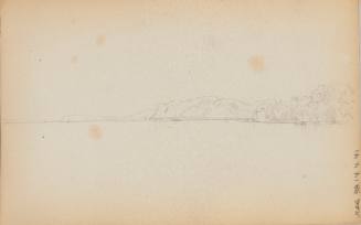 Study of Hook Mountain, near Nyack, New York, from the New Hampshire and New York Subjects Sketchbook