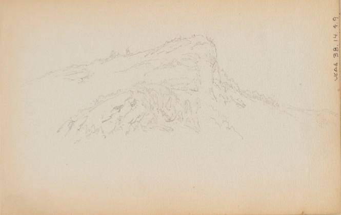 Study of Mount Hayes, August, 1865, from the New Hampshire and New York Sketchbook