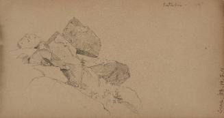 Rocks at Katahdin, from the Shawangunk Mountains, New York, and Mount Katahdin and Lake Millinocket, Maine Sketchbook