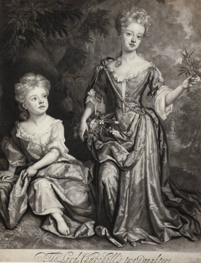 The Lord Churchill's Two Daughters (Henrietta and  Anne Churchill)