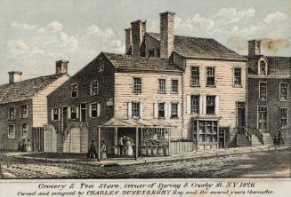Grocery and Tea Store, Corner of Spring & Crosby St., New York 1826