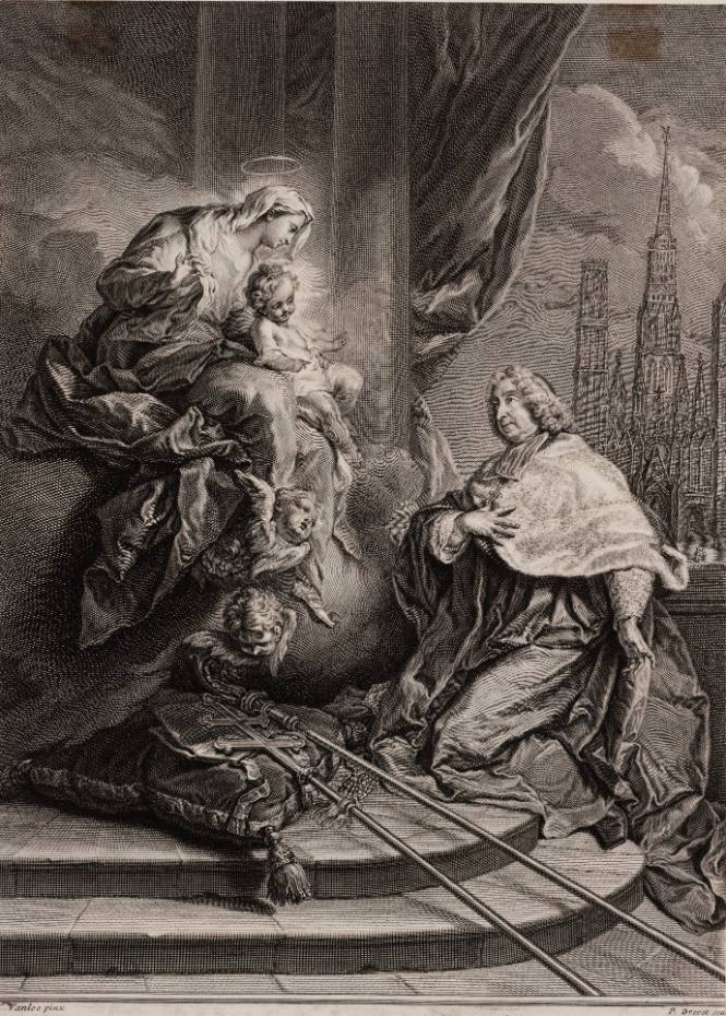 Louis de la Vergne de Tressan before the Virgin